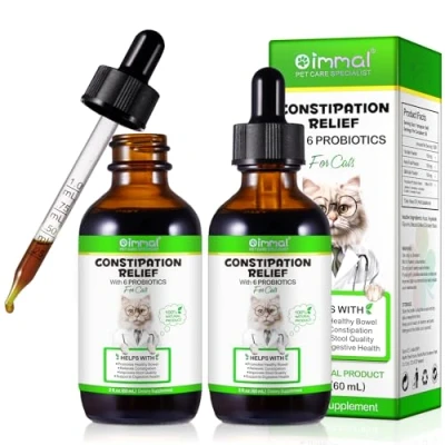 Imagen de Onznoz Alivio del Estreñimiento para Gatos, Promueve La Salud Intestinal, Suave Mejora Calidad De Las Heces, Apoya Digestiva, con 6 Probioticos 60 Ml