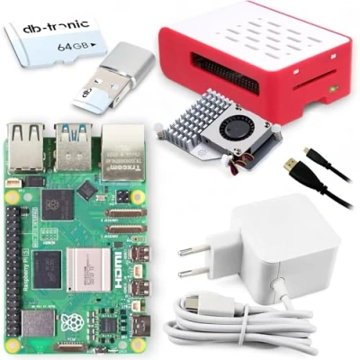 Imagen de db tronic Raspberry Pi 5 Starter Kit con 8 GB de refrigeración activa