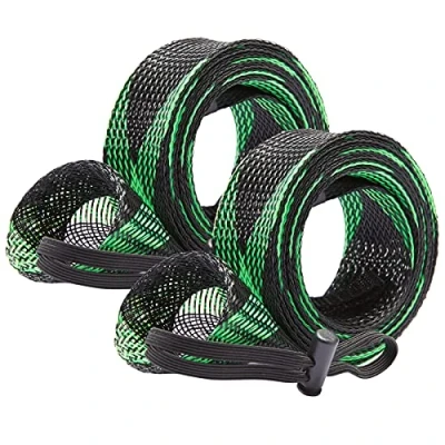 Imagen de Bassdash Casting Spinning Fishing Rod Sleeves Calcetines Protectores para cañas de Pescar hasta 7 1/2ft