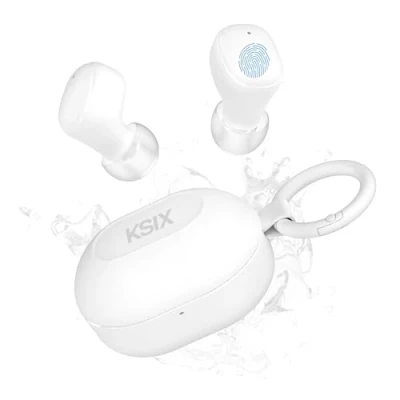 Imagen de Auriculares Inalámbricos Ksix Neutron Usb c 4+16h Autonomía Llamadas Blanco