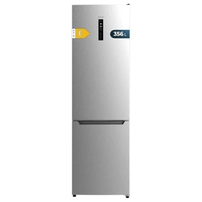 Imagen de Cecotec Frigorífico Combi Bolero CoolMarket 356 Inox E. Compresor Inverter Plus 200X59.5Cm, 356L, No Frost, Clase E, Multiairflow, Fast Cooling, Puerta Reversible