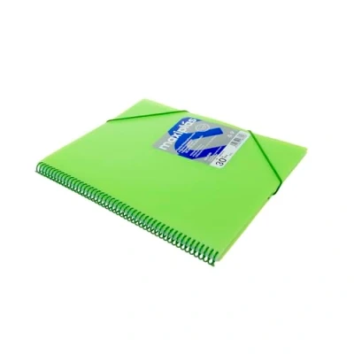 Imagen de Grafoplas CARPETA 30 FUNDAS MAXIPLAS TRANS VERDE