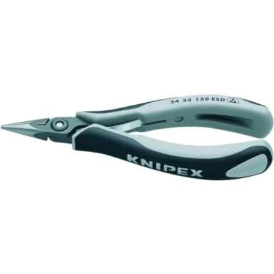 Imagen de Knipex Alicate de precisión montaje para electrónica ESD bruñido, con fundas multicomponentes 130 mm 34 52