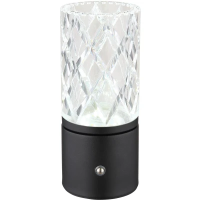 Imagen de Globo Lámpara de mesa LED recargable Lunki, negro mate, altura 19 cm, CCT