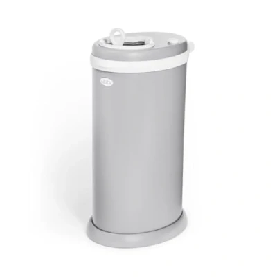 Imagen de Ubbi Cubo de pañales acero inoxidable, bloqueo olor, no requiere bolsa especial, galardonado, imprescindible para el registro, gris mate