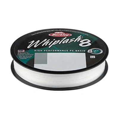 Imagen de Berkley Whiplash 8 Línea Trenzada Crystal 0.25mm / 40kg (300m) Hilo trenzado
