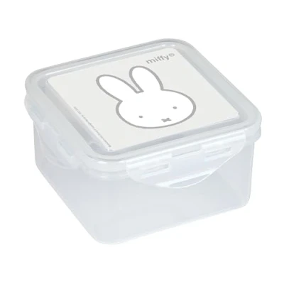 Imagen de Safta MIFFY NIEBLA Fiambrera, Portatodo, Porta Comida, Calidad y Máxima Resistencia, Recreo, 13x13x7.5, Color Gris piedra