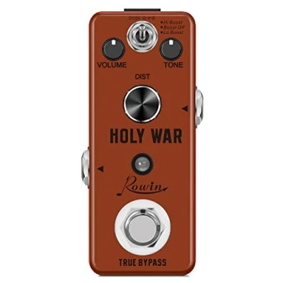 Imagen de Rowin Pedal analógico de efectos guitarra distorsión metal pesado para eléctrica, bajo, True Bypass LEF 305