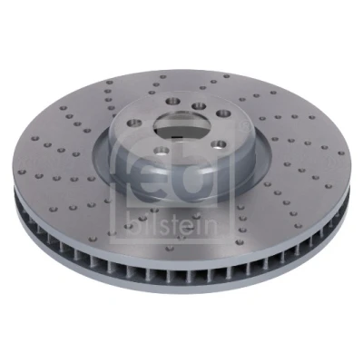 Imagen de FEBI BILSTEIN 179592 Disco de freno Eje delantero, izquierda 395 36 5 112 ventilación interna, ranurado/perforado revestido altamente carbonizado