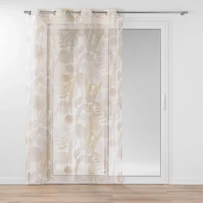 Imagen de Douceur d’Intérieur Melisse Visillo, con Ojales, 140 x 240 cm, Arenado, Estampado Metalizado
