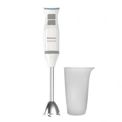 Imagen de Taurus Batidora 1200 Pure 1200W regulador potencia y turbo diseño ergonómico varilla cuchillas de acero inoxidable campana anti salpicaduras set completo accesorios apto lavavajillas