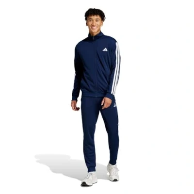 Imagen de adidas Hombre Sportswear Basic 3 Stripes Tricot Tracksuit, Azul (Dark Blue), XL Alto