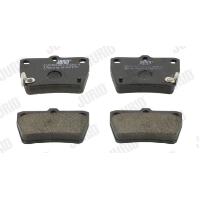 Imagen de JURID 572488J Juego de pastillas freno con avisador acústico desgaste sin accesorios TOYOTA: RAV4 II SUV, I SUV