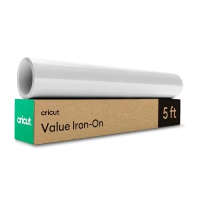 Imagen de Cricut Iron On White 1.5m (5ft) Heat Transfer Vinyl Roll For use with all cutting machines