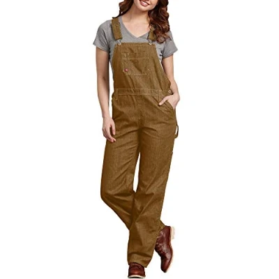 Imagen de Dickies Relaxed Bib Overall Mono, Rinsed Brown Duck, S para Mujer