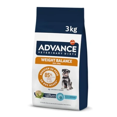 Imagen de Advance Veterinary Diets Weight Balance, Pienso para Perros Mini con Problemas de sobrepeso, 3kg
