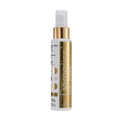 Imagen de Demeliss cuidado de proteínas kera basado en queratina 100 ml ideal para alisarse el cabello propiedades nutritivas protección fibra feliz rico extractos vegetales