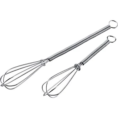 Imagen de Westmark 2 Mini Varillas batidoras, Acero inoxidable 18/8, 15 y 20 cm de longitud, Plata, 12472270