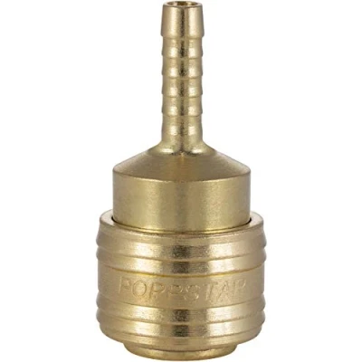 Imagen de Poppstar Conectores rapidos aire comprimido (hembra), diámetro nominal 7,2 mm con conector (macho) para manguera Ø interior 6mm