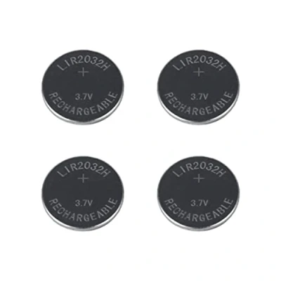 Imagen de Girafus 4 x LIR2032 Recargable Pila Litio con 3.7V / 70mAh Reemplaza Las de Boton Monedas CR2032 p. ej:Placa Base,calculadora,Velas eléctricas,Ordenador para Bicicleta, rastreador Mascotas