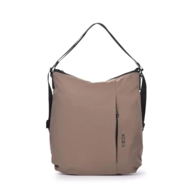 Imagen de Bolso Mochila KCB Maze Diseño Convertible y Espacioso Bolsillos Prácticos Ideal para el Día a Asas Ajustables 100% Vegano Color Taupe