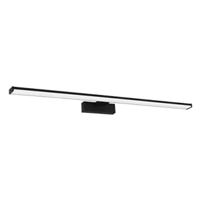 Imagen de Eglo LED lámpara de pared Pandella 1, iluminación aluminio y plástico, luz baño en negro, blanco, antihumedad, IP44, blanco neutro, L 78 cm