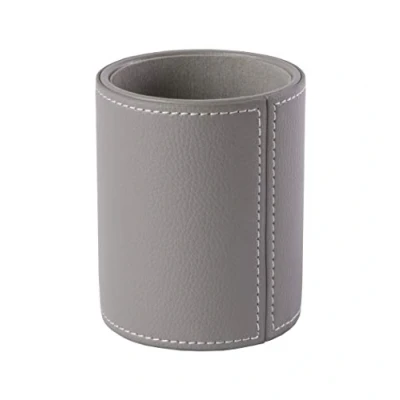 Imagen de Osco GRYPUPP1 Faux Leather Pen Pot Grey