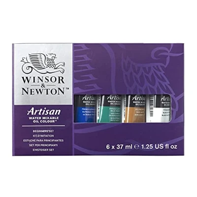 Imagen de Winsor &amp; Newton Artisan Set de 6 tubos 37 ml óleos, miscible en agua