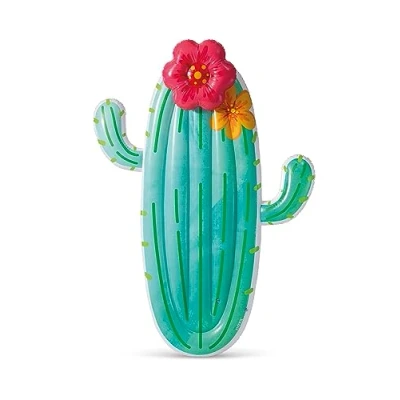 Imagen de Intex, Colchoneta Hinchable, 130x28x180 cm, Diseño Cactus, Incluye Parche reparación, con 2 cámaras de Aire, Colchonetas Piscina, Hinchables Playa, Juguete Agua, Flotador (58793)