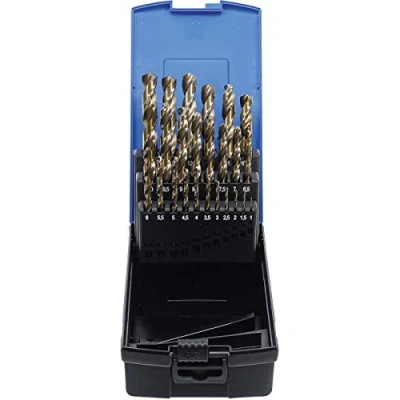 Imagen de BGS 116 Juego de brocas espirales HSS G M35 acero al cobalto 1 13 mm 26 piezas