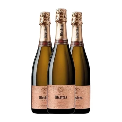 Imagen de Mestres Elena Rosat Brut Nature Cava Gran Reserva 75 cl Espumoso rosado (Caja de 3 Botellas cl)