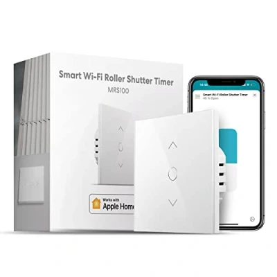 Imagen de Meross Interruptor de Cortina Alexa, Persianas LED Inteligentes WiFi, Compatible con Apple HomeKit Siri, Alexa y Google Assistant, Necesita Cable Neutro, Upgrade Versión