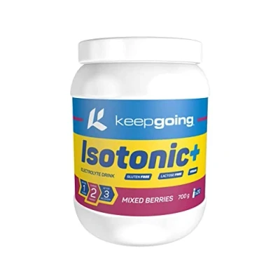 Imagen de Keepgoing Isotonic+ Bebida Isotónica en Polvo Sabor Frutos Rojos Sales Minerales para Deporte Electrolitos Isotónico Ciclismo Rápida Asimilación 700g