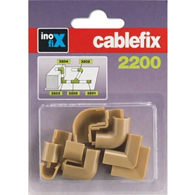 Imagen de cablefix 160705 Juego de Conectores (3 Unidades), Color Beige
