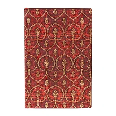 Imagen de Libreta Flexi Paperblanks Mini Rayas Terciopelo Rojo