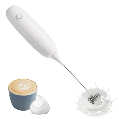 Imagen de Espumador De Leche Eléctrico Café Portát 9 Pulgadas Batidor Huevos Recargable Con Desmontable Para Hacer Espuma, Bebidas L