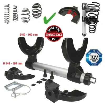 Imagen de KS Tools 500.8400 Juego de tensor muelles universal, 6 pzs