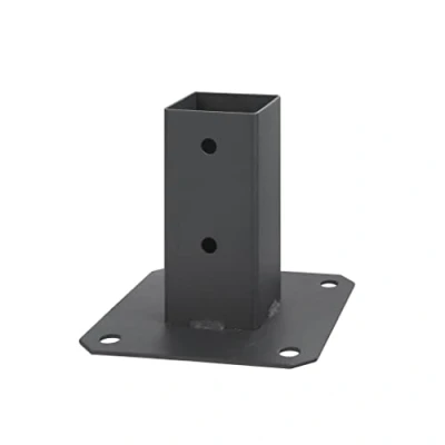 Imagen de ADGO casquillo atornillable de grafito, 70 x mm, anclaje suelo para postes madera, madera cuadrados, suelo, soporte valla, placa ancla, galvanizado en