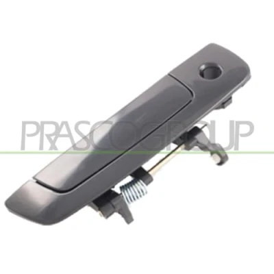 Imagen de PRASCO MB0788001 Manecilla de Puerta exterior, Delante, derecha con ojo cerradura negro liso