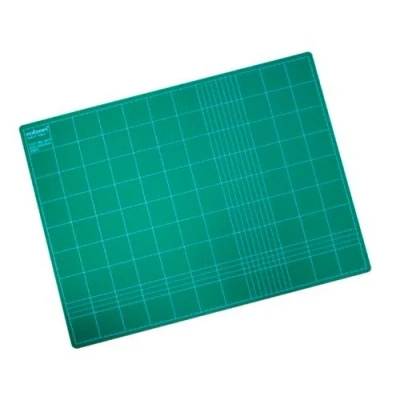 Imagen de Accessories Attic Alfombrilla de corte (A1, A2, A3, A4, autocuración, diseño líneas cuadrícula, para manualidades) A3 verde