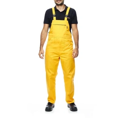 Imagen de MAZALAT work wear Pantalones con Peto de Trabajo para Hombre, Made in EU, Mono Trabajo, Azur, Blanco, Rojo, Verde, Negro