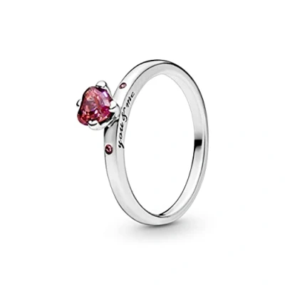 Imagen de Pandora Anillo con corazón rojo centelleante, talla 52