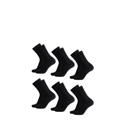 Imagen de DANISH ENDURANCE Pack de 6 Calcetines Algodón Orgánico, Suaves, Transpirables, Hombre y Mujer, Negro, 39 42