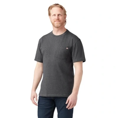 Imagen de Dickies Men&#039;s Short Sleeve Heavyweight Crew Neck Tee, Charcoal Gray Single Dye Heather, L