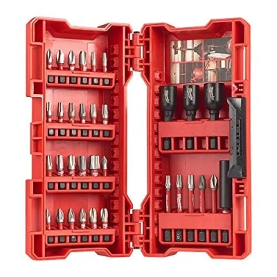 Imagen de Milwaukee 4932430905 Estuche De 33 Puntas Shockwave G2, 0 V, Rosso