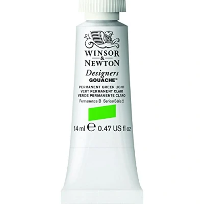 Imagen de Winsor &amp; Newton Diseñador Aguazo Pintura * 2 14ml Permenant Green Light (483)