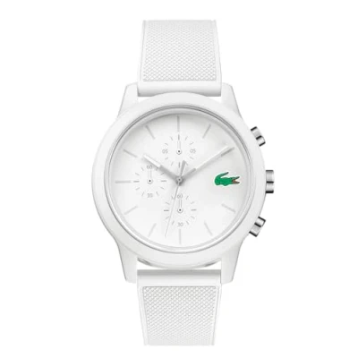Imagen de Lacoste Reloj Cronógrafo de Cuarzo para hombre con Correa en silicona Blanco 2010974
