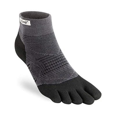 Imagen de Injinji Run Lightweight MiniCrew Coolmax Zwart Teensokken Unisex