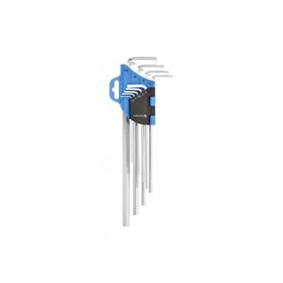 Imagen de Hogert Technik HT1W803 Juego de atornilladores acodados 1.5, 2, 2.5, 3, 4, 5, 6, 8, 10.0 Acero cromo vanadio 9