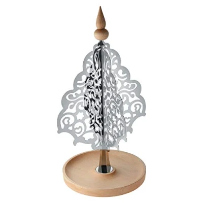 Imagen de ALESSI Dressed for X mas Adorno de Navidad, Acero Inoxidable, Plateado
